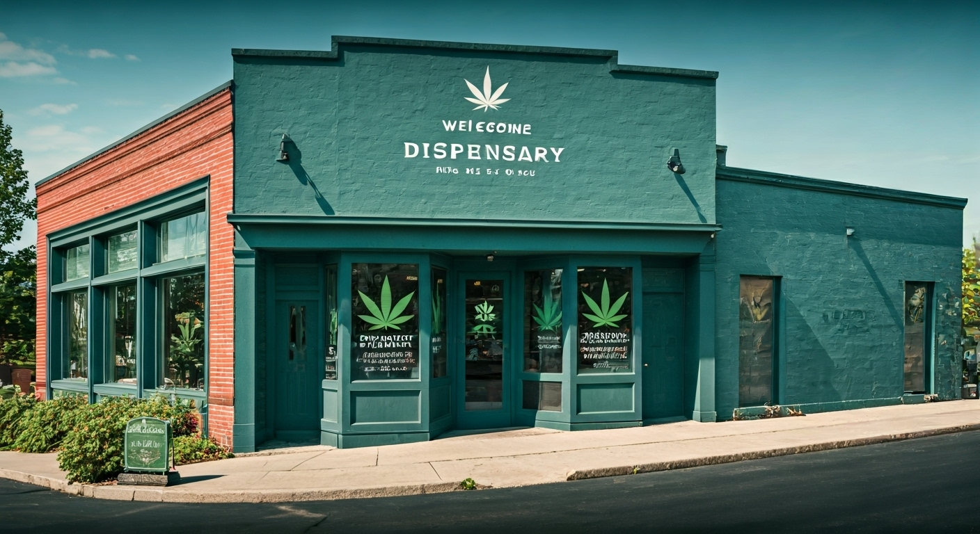Sun Prairie dispensary storefront art